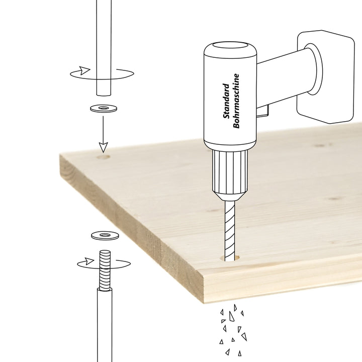 STIKADO PLUS 4 - shelf construction extension kit | Jakob Schenk