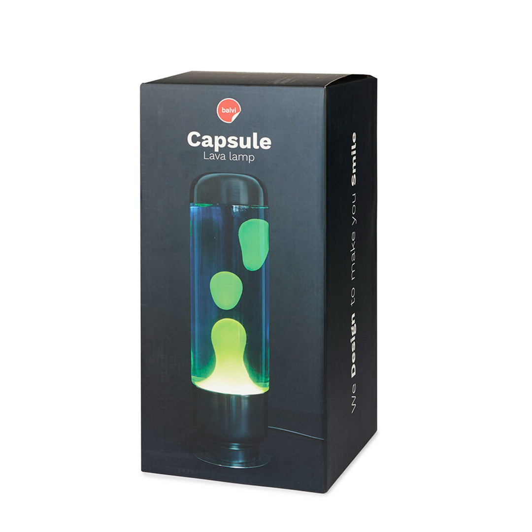 Lavalampe Capsule – Grün-Blau · Aluminium · 35 cm | Balvi
