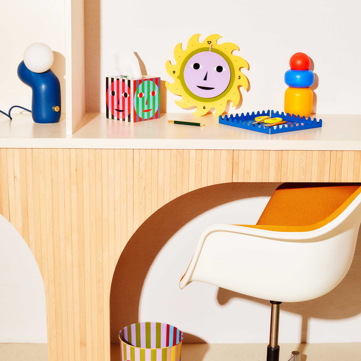 EVERYBODY CLOCK Yellow - colored Wall Wlock 30 cm ⦰ | Dusen Dusen | Areaware