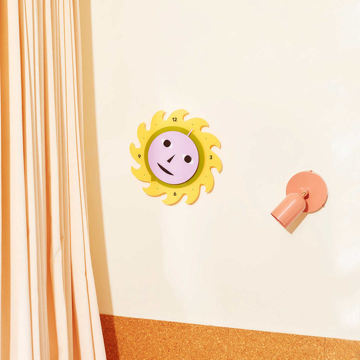 EVERYBODY CLOCK Yellow - colored Wall Wlock 30 cm ⦰ | Dusen Dusen | Areaware