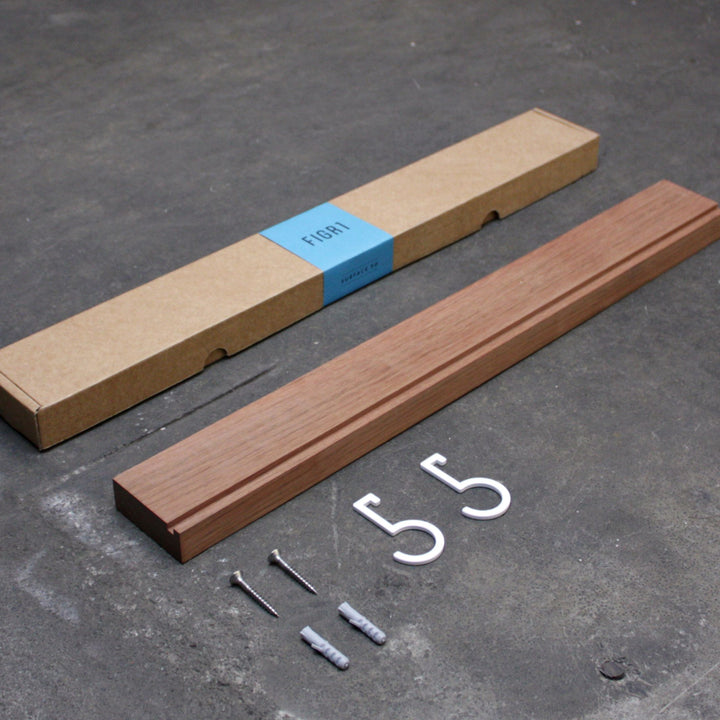 SURFACE 50 - wall shelf in jatoba - 50 cm | FIGR1