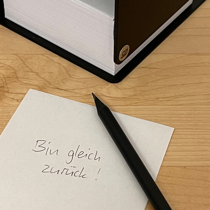 HOME OF NOTES - Zettelbox mit Bleistift | Oh Sheet!