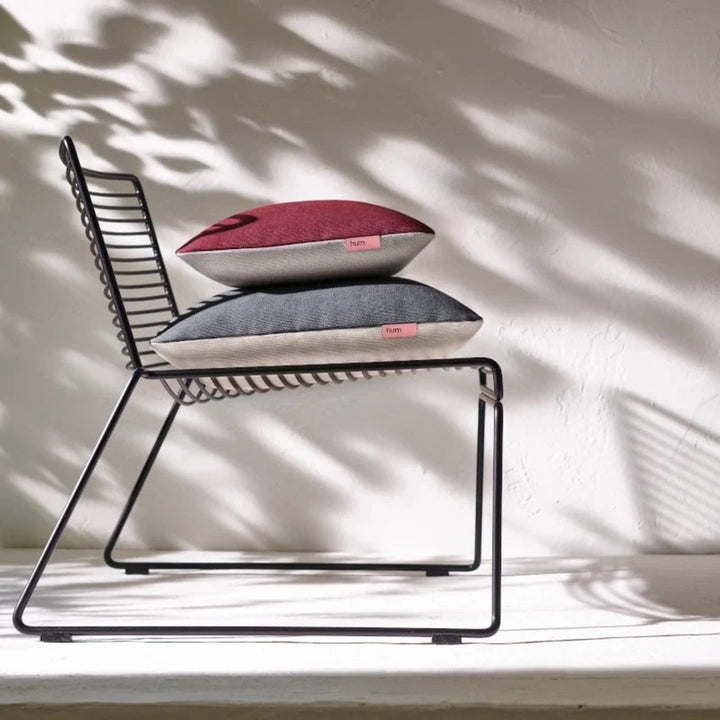 MERLOT & KREIDE - Outdoor Kissen - zweifarbig | hum