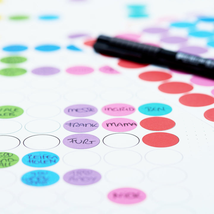 Annual planner - DOT ON HIGH - rainbow - portrait format | dot on