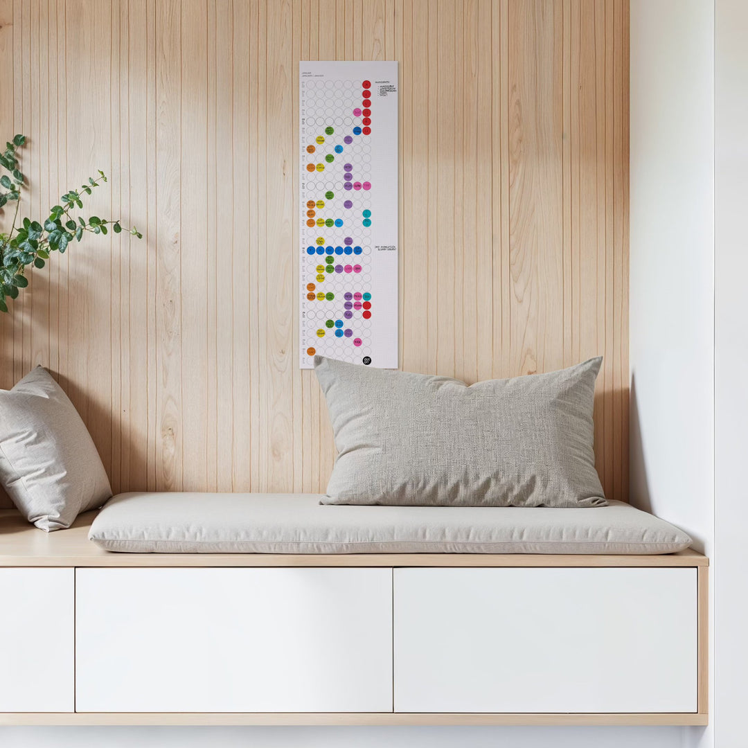 MAXI RAINBOW - monthly planner - with sticky dots | dot on