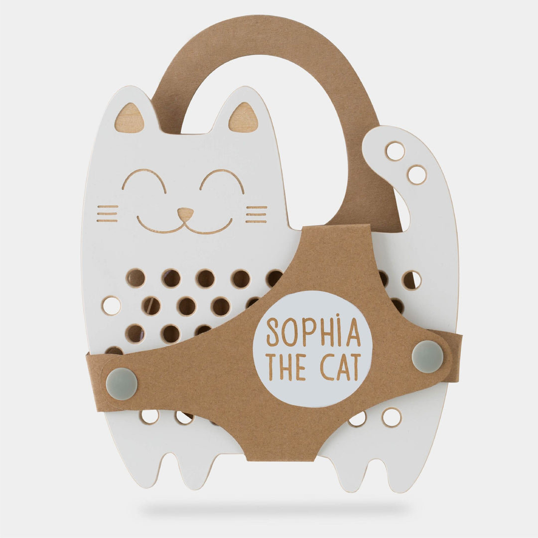 SOPHIA THE CAT - wooden lacing toy - Montessori | milin