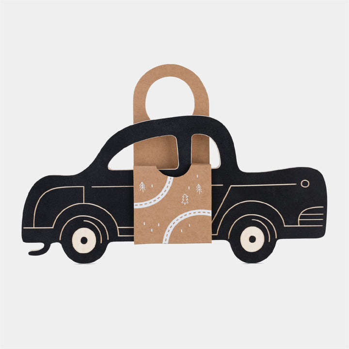 SATURN RETRO CAR - wooden chalkboard - car | milin