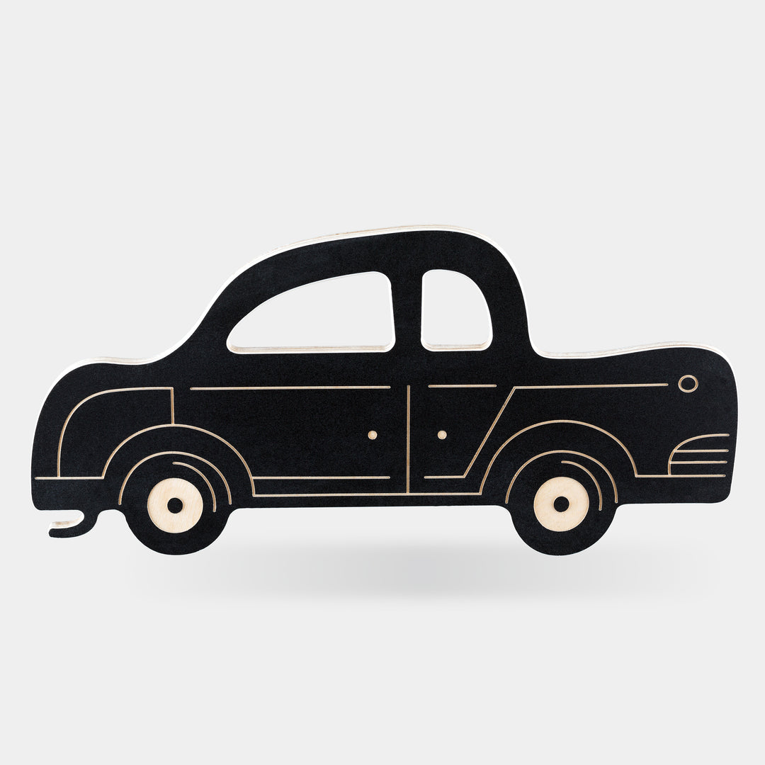 SATURN RETRO CAR - wooden chalkboard - car | milin