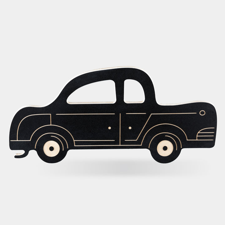 SATURN RETRO CAR - wooden chalkboard - car | milin