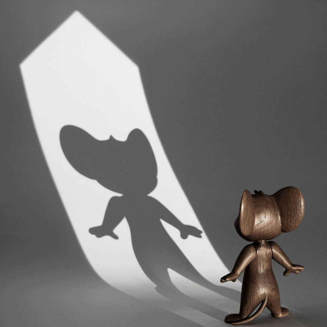 JERRY Large - Tom & Jerry wooden figure - oak 20 cm high - Jakob Burgsø | boyhood