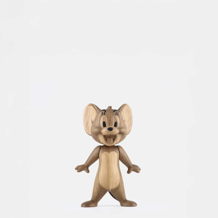JERRY Small - Kleine Tom & Jerry Holzfigur - Eiche 12 cm hoch - Jakob Burgsø | boyhood