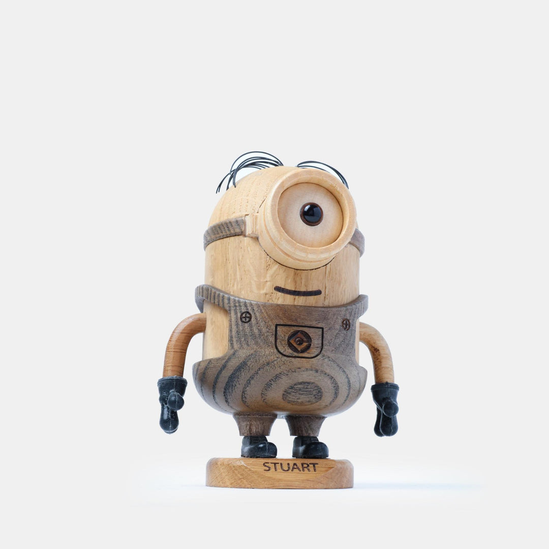STUART - BOYHOOD x Minions - Wooden figure - Oak 12 cm high - Jakob Burgsø | boyhood