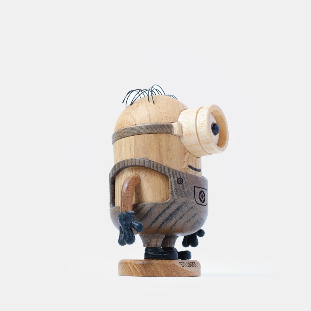 STUART - BOYHOOD x Minions - Wooden figure - Oak 12 cm high - Jakob Burgsø | boyhood
