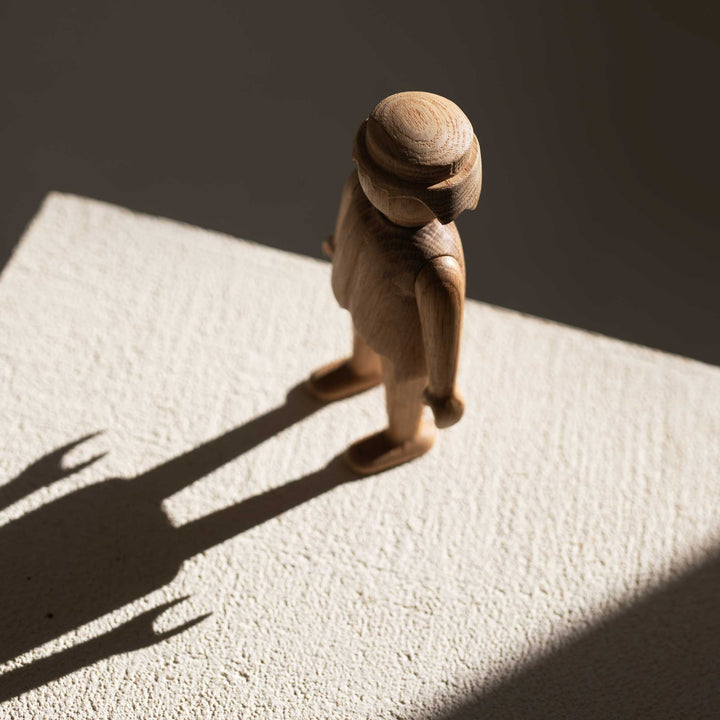 PLAYMOBIL Man Mini -  Wooden FIGURINE - Oak 10 cm high | Jakob Burgsø | boyhood