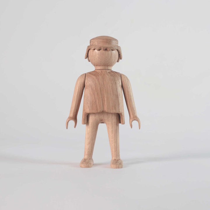 PLAYMOBIL Man Large -  Wooden Figurine - Oak 25 cm high | Jakob Burgsø | boyhood
