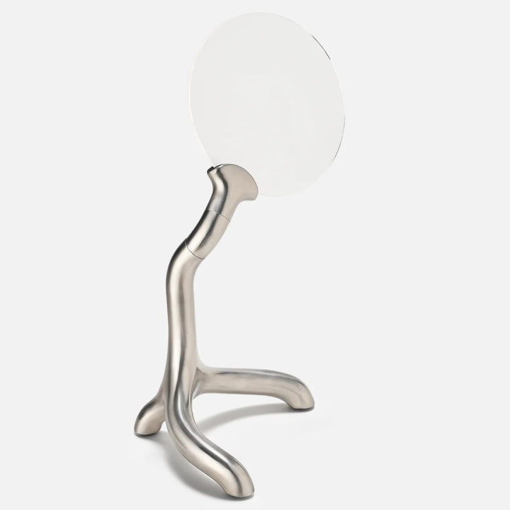 VERA MAGNIFYING GLASS - Sculptural magnifying glass made of stainless steel | Craighill