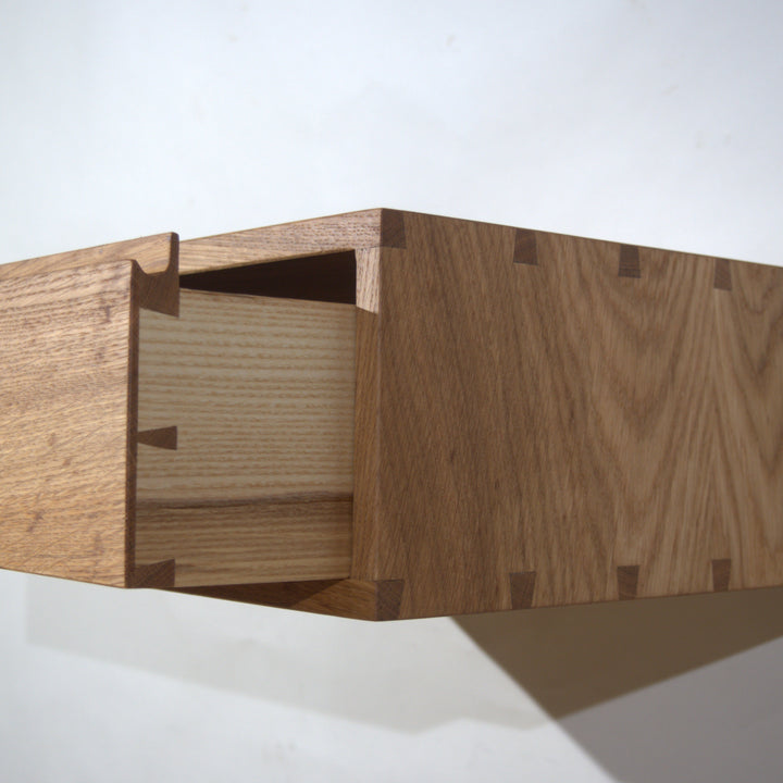 FLOAT - floating bedside table - made of oak | Hartholzdesign