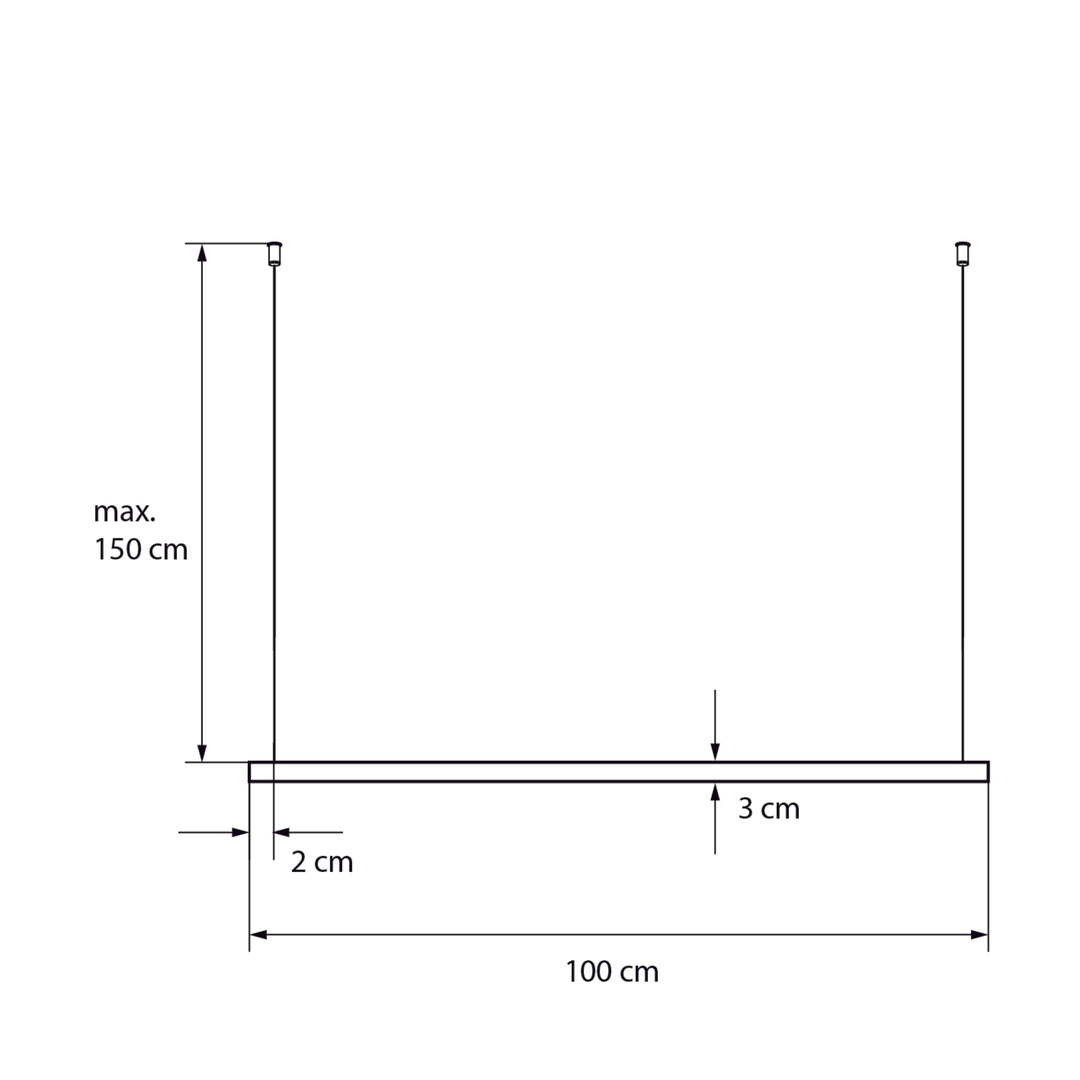 HALBLANG - Floating wardrobe - Solid wood clothes rail | halblang