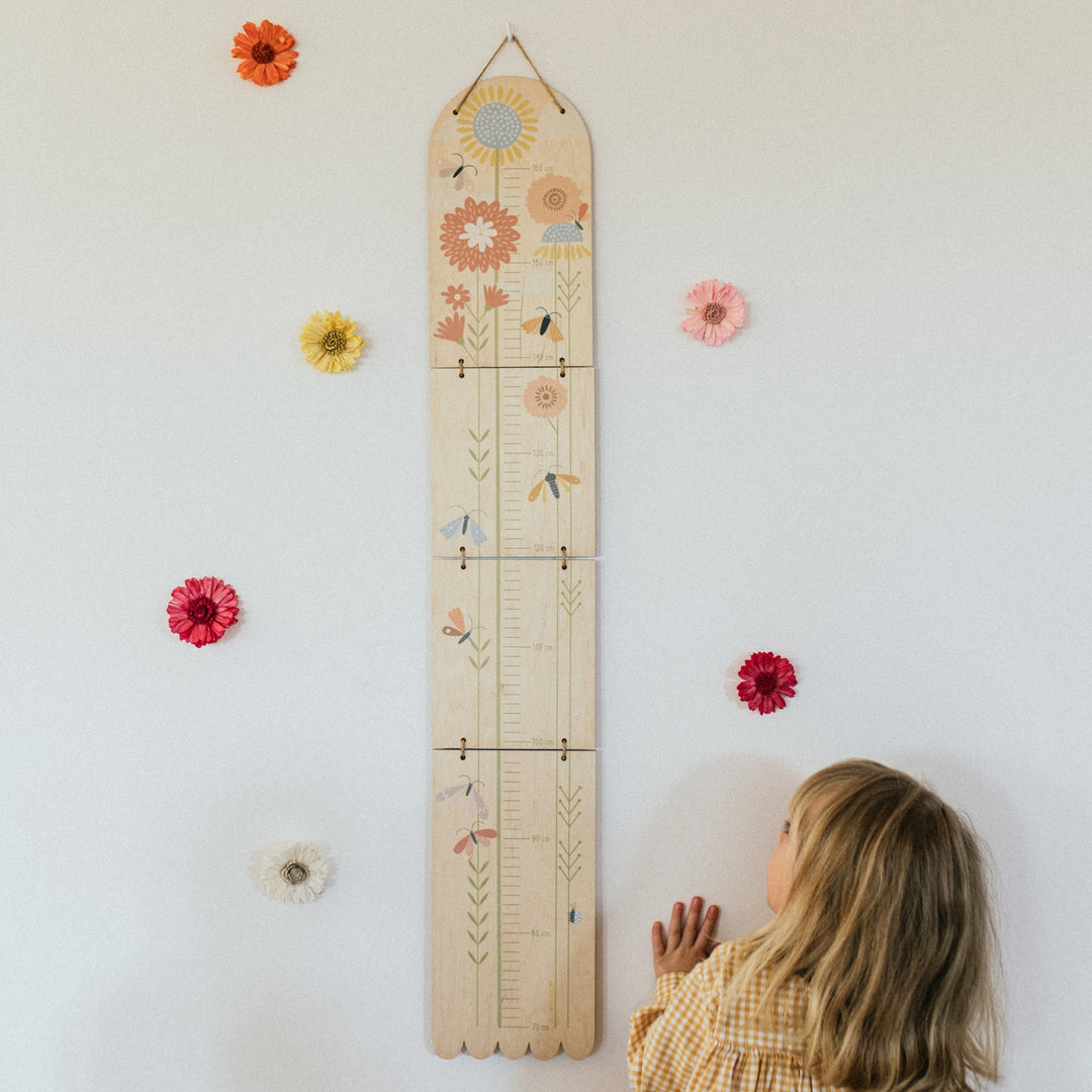 BUTTERFLIES - Children's wooden growth measure | milin