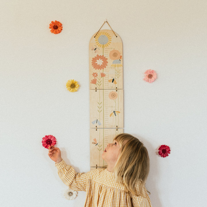 BUTTERFLIES - Children's wooden growth measure | milin
