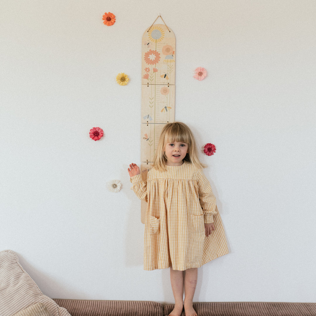 BUTTERFLIES - Children's wooden growth measure | milin