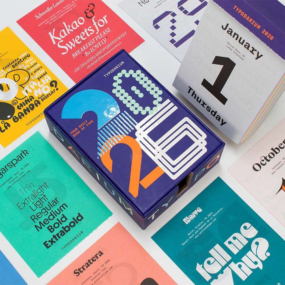 TYPODARIUM - Tear-Off Calendar 2025 | H. Schmidt Verlag