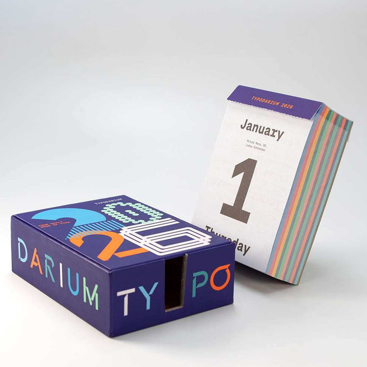 TYPODARIUM - Tear-Off Calendar 2025 | H. Schmidt Verlag