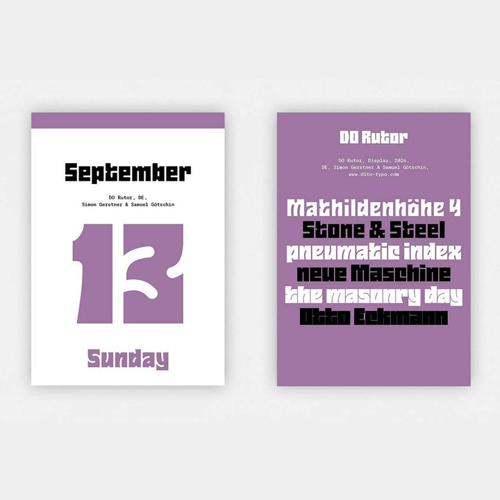 TYPODARIUM - Tear-Off Calendar 2025 | H. Schmidt Verlag