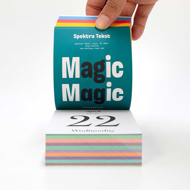 TYPODARIUM - Tear-Off Calendar 2025 | H. Schmidt Verlag