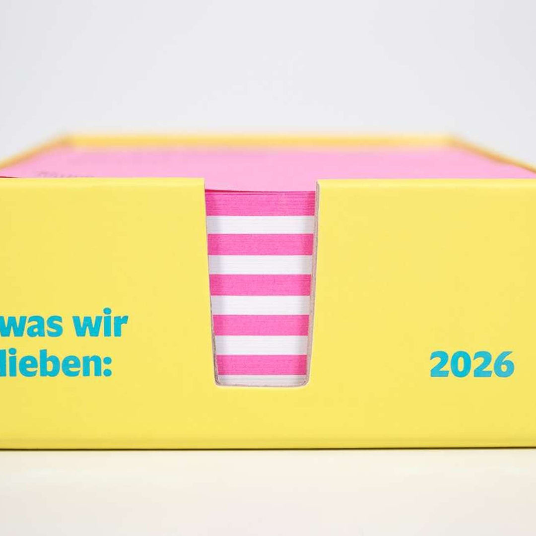 WAS WIR LIEBEN - Notes-Calendar 2026 | German Edition | Daniela Spinelli & Birte Spreuer | Verlag Hermann Schmidt