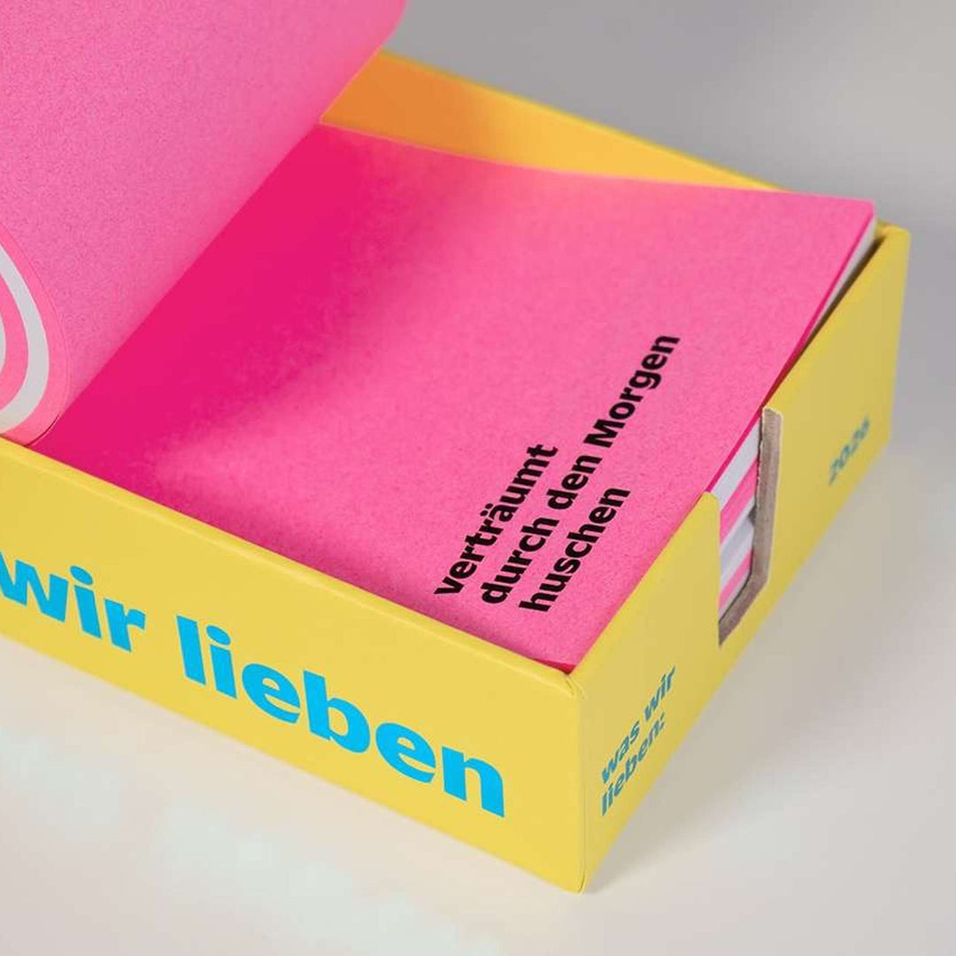WAS WIR LIEBEN - Notes-Calendar 2026 | German Edition | Daniela Spinelli & Birte Spreuer | Verlag Hermann Schmidt
