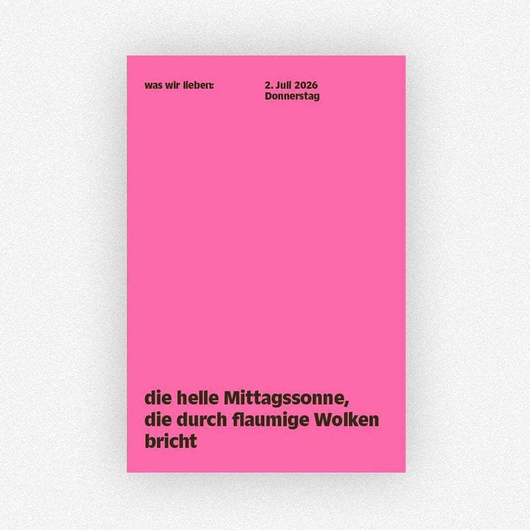 WAS WIR LIEBEN - Notes-Calendar 2026 | German Edition | Daniela Spinelli & Birte Spreuer | Verlag Hermann Schmidt