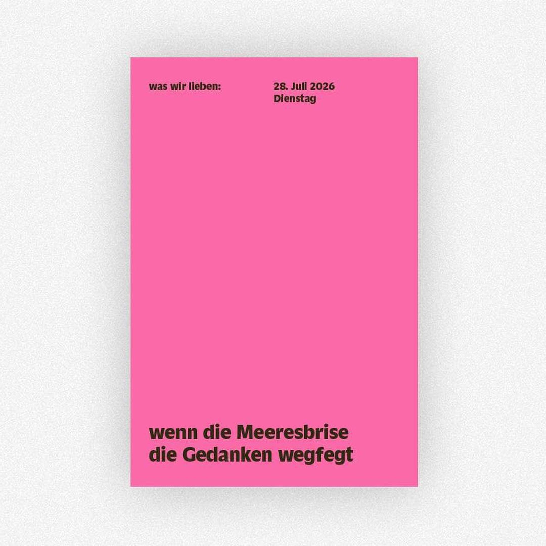 WAS WIR LIEBEN - Notes-Calendar 2026 | German Edition | Daniela Spinelli & Birte Spreuer | Verlag Hermann Schmidt