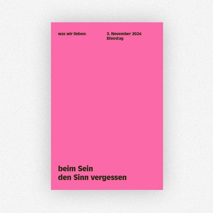 WAS WIR LIEBEN - Notes-Calendar 2026 | German Edition | Daniela Spinelli & Birte Spreuer | Verlag Hermann Schmidt