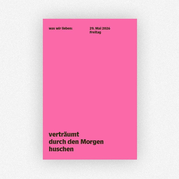 WAS WIR LIEBEN - Notes-Calendar 2026 | German Edition | Daniela Spinelli & Birte Spreuer | Verlag Hermann Schmidt