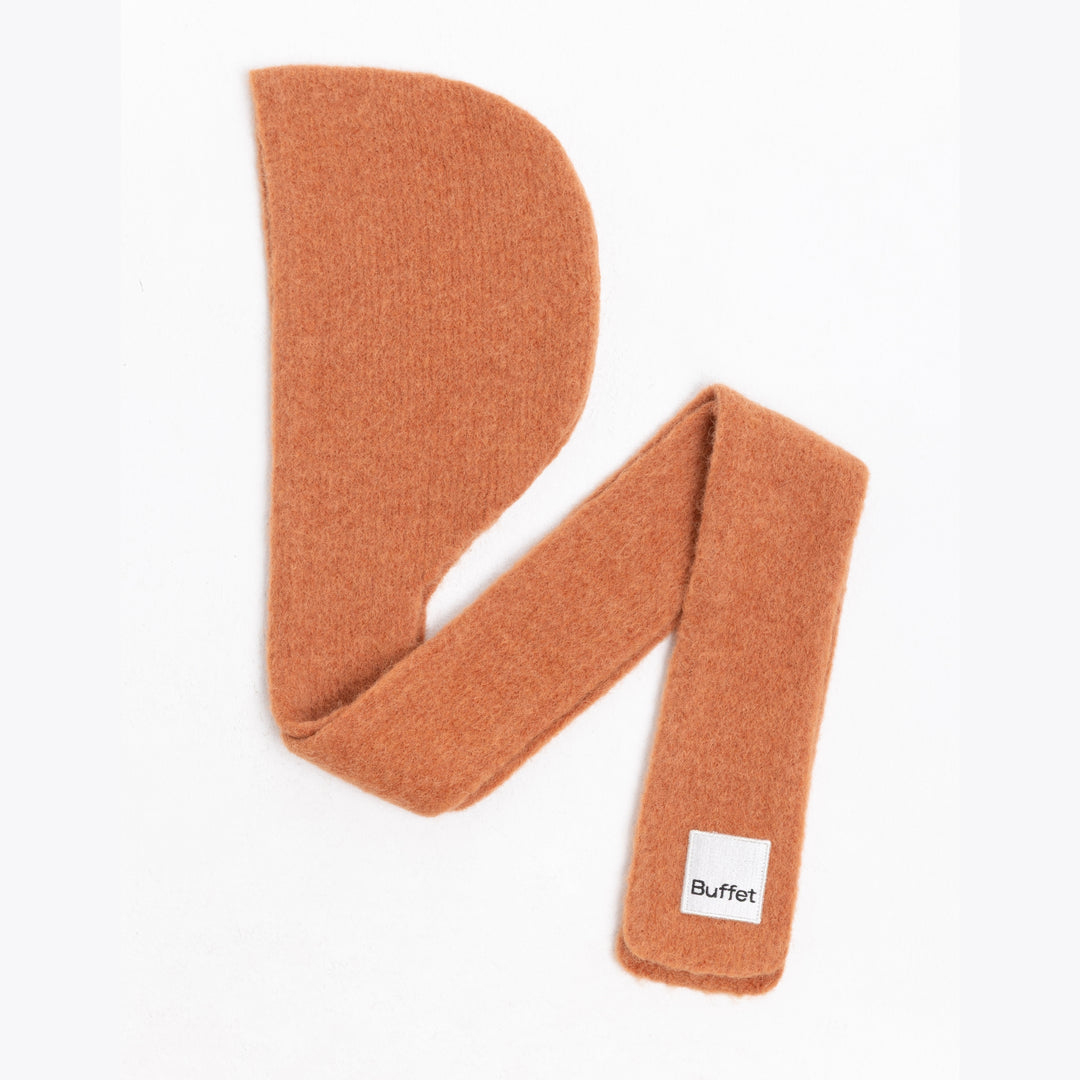 ALPACA BALACLAVA SCARF - Sturmhaube mit Schal - Rust | Buffet Clothing