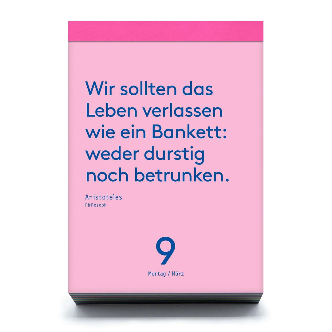 DENKPAUSE - Tischkalender 2026 - stabiler Karton-Aufsteller - 11,5x16 cm | seltmann+söhne