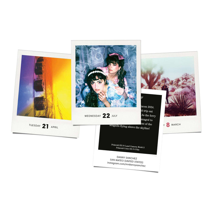 PHOTODARIUM 2026 - Polaroid Tages‑Abreiß-Kalender - 9x11 cm | seltmann+söhne