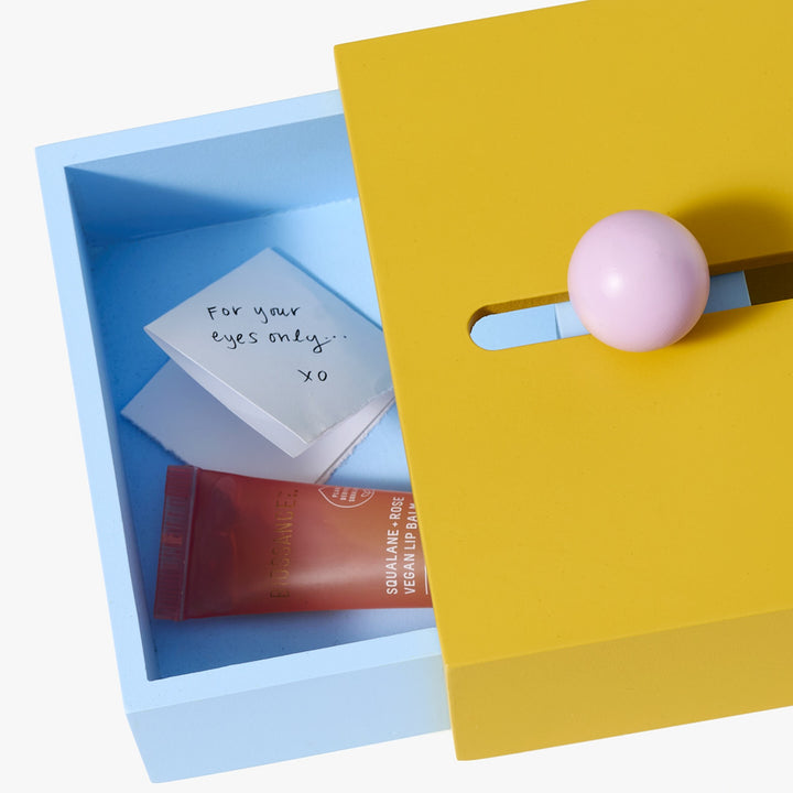 CACHE BOX - Kleine, gelbe Schmuckschatulle | Kanyon Yeh | Areaware