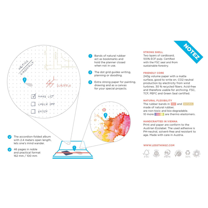 NOTEZ - Notizbuch - gepunktet | Less Thingz