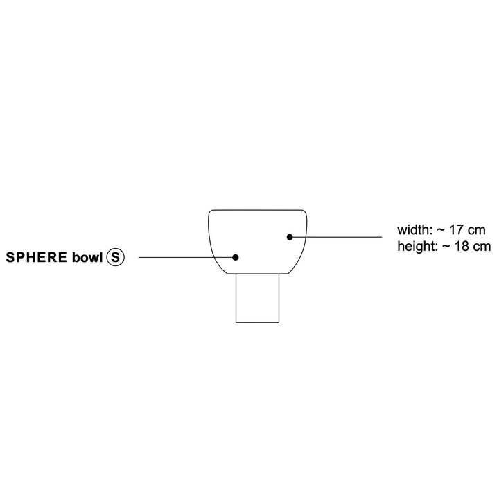 SPHERE S - mundgeblasene Schale - zweifarbig ∅=17 cm | hausen