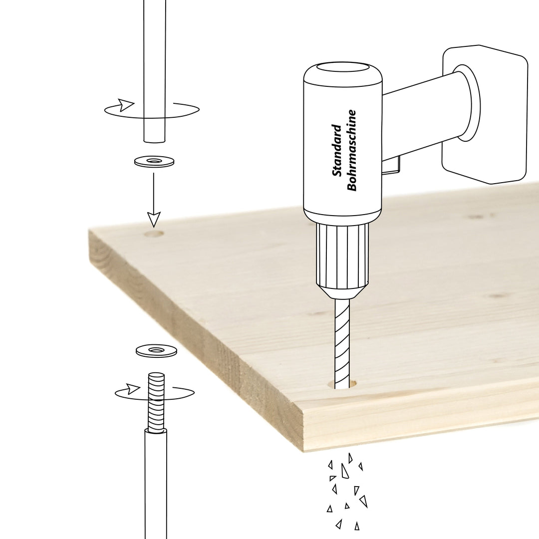 STIKADO BASIS - shelf construction kit | Jakob Schenk