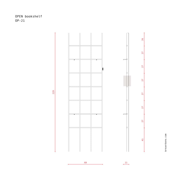 OPEN - Bücherregal | BREUER & BONO