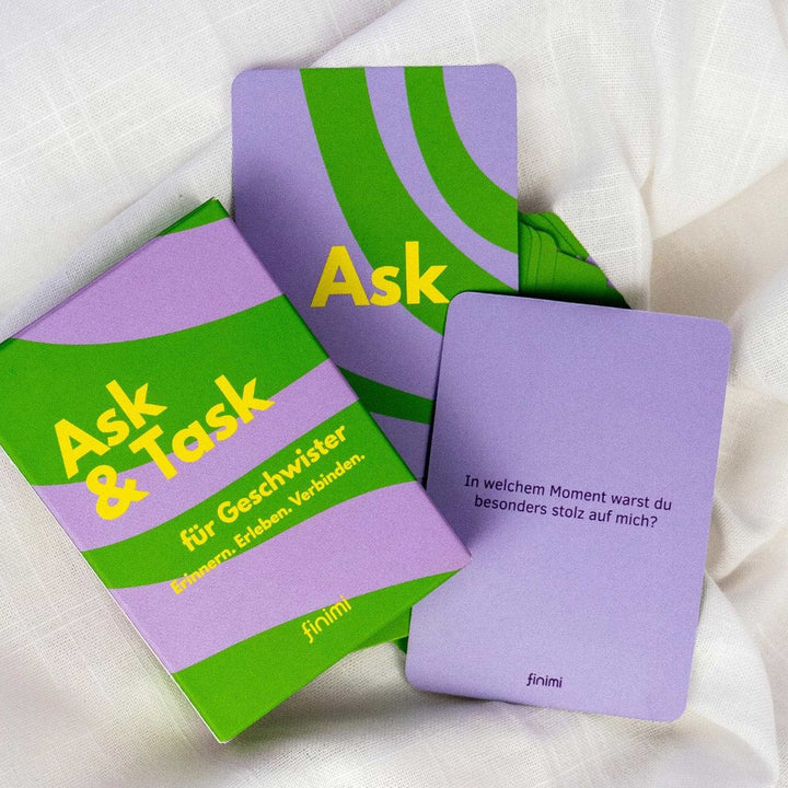 Card Set "Ask & Task" for Siblings – 53 Cards | Finimi