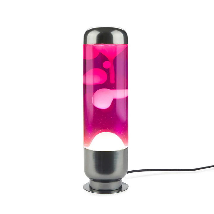 Lava Lamp Capsule – Pink-White · Aluminium · 35 cm | Balvi