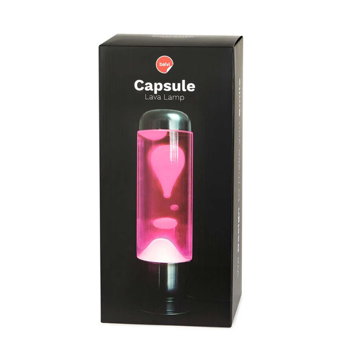 Lava Lamp Capsule – Pink-White · Aluminium · 35 cm | Balvi