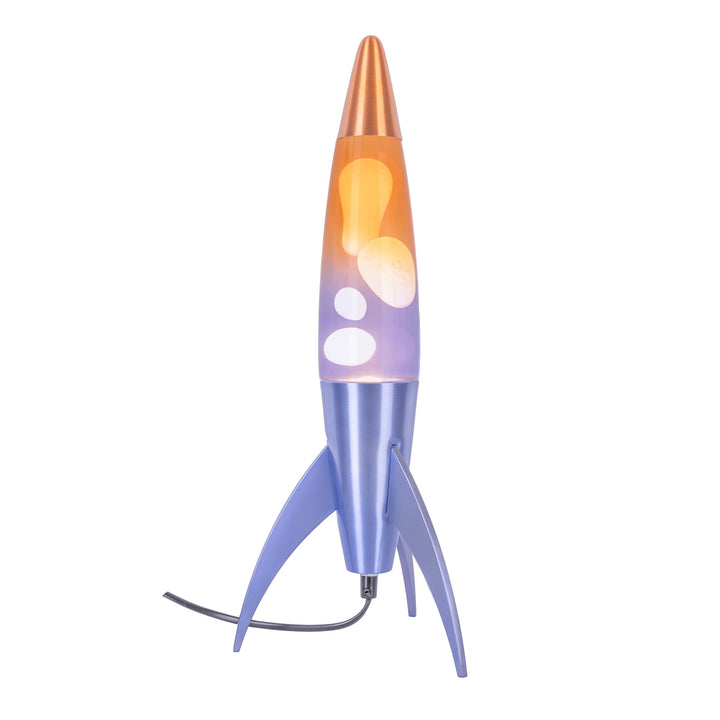 Lavalampe Rocket – Blau Gradient · Retro · 45 cm | Fisura · Tischlampe
