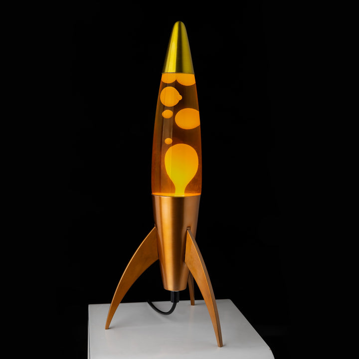 Lavalampe Rocket – Orange Gradient · Retro · 45 cm | Fisura · Tischlampe