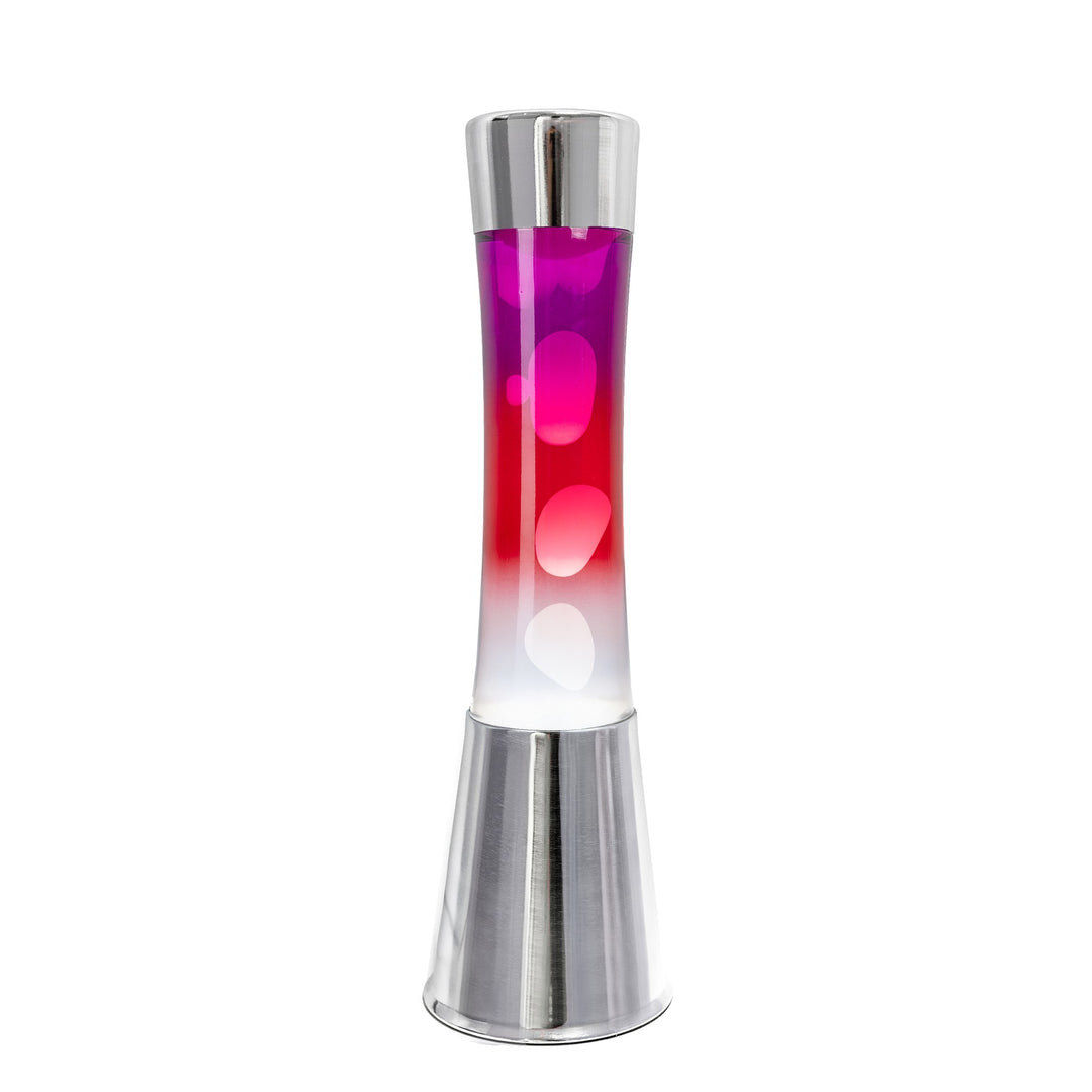 Lava Lamp Tower – Chrome, Black-Red-White, 39.5 cm – Packshot | Fisura