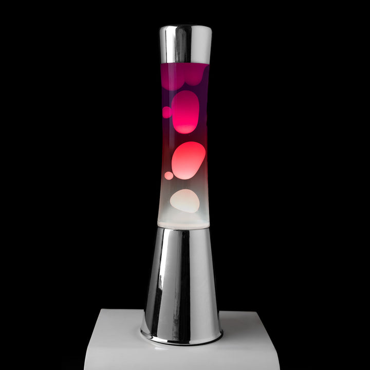 Lava Lamp Tower – Chrome, Black-Red-White, 39.5 cm – Packshot 2 | Fisura